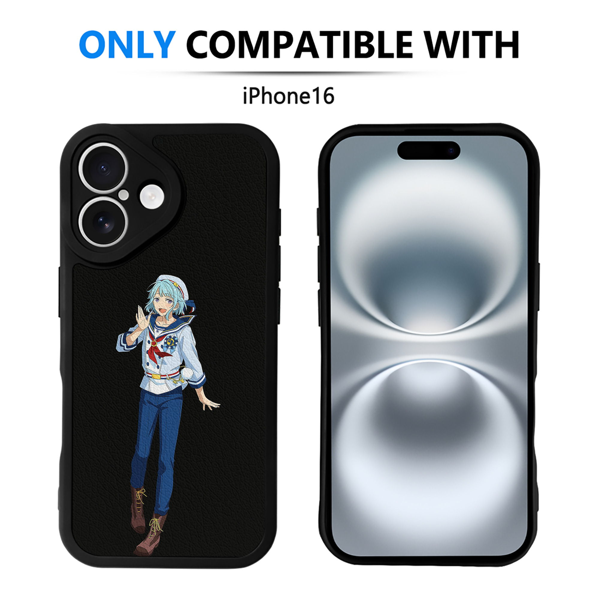 （画像用） あんさんぶるスターズ! Ensemble Stars 【iPhone 16シリーズ対応】シリコンスマホケース（レザー調） 材質：シリコン